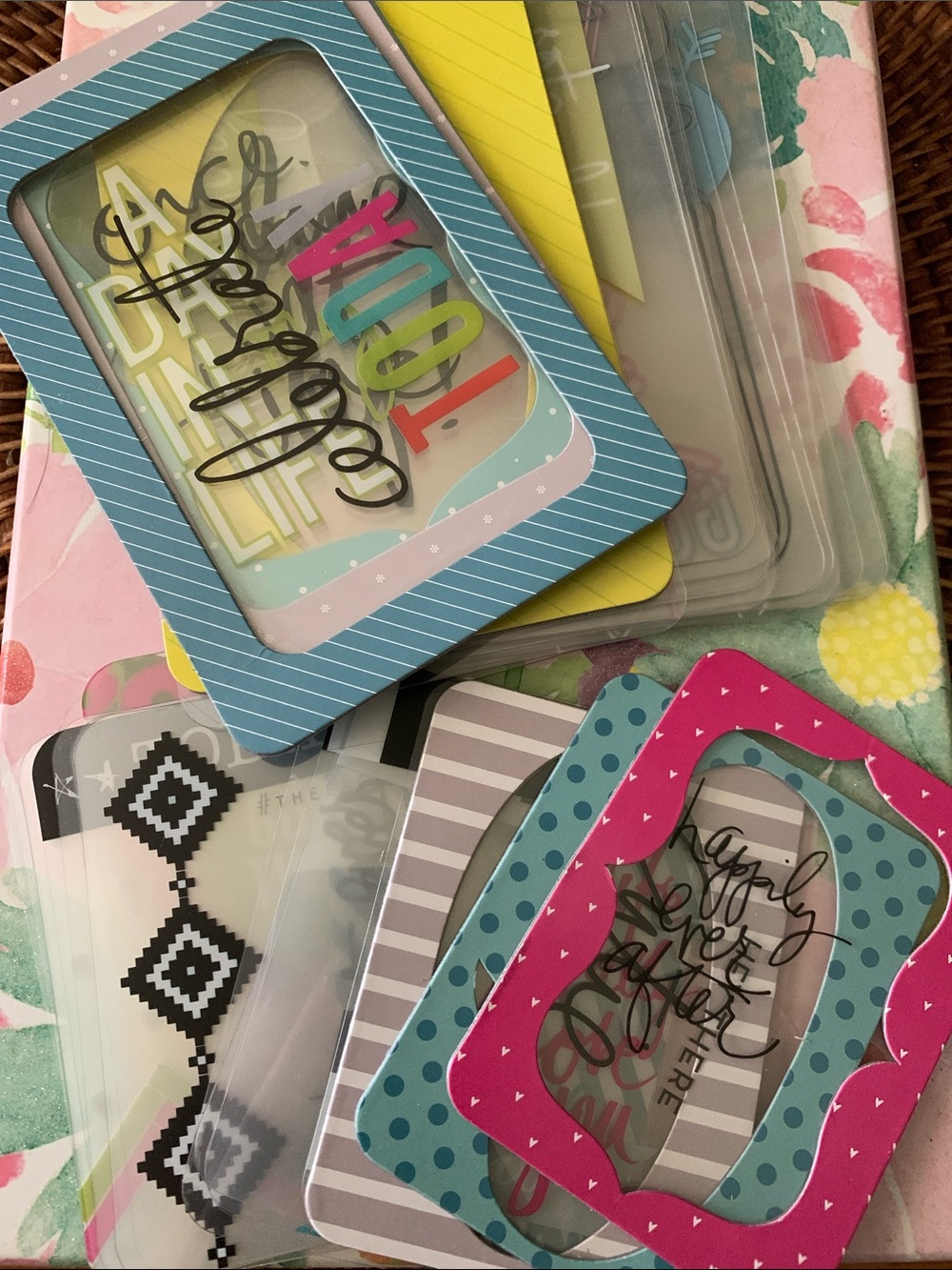 Scrapbooking supplies